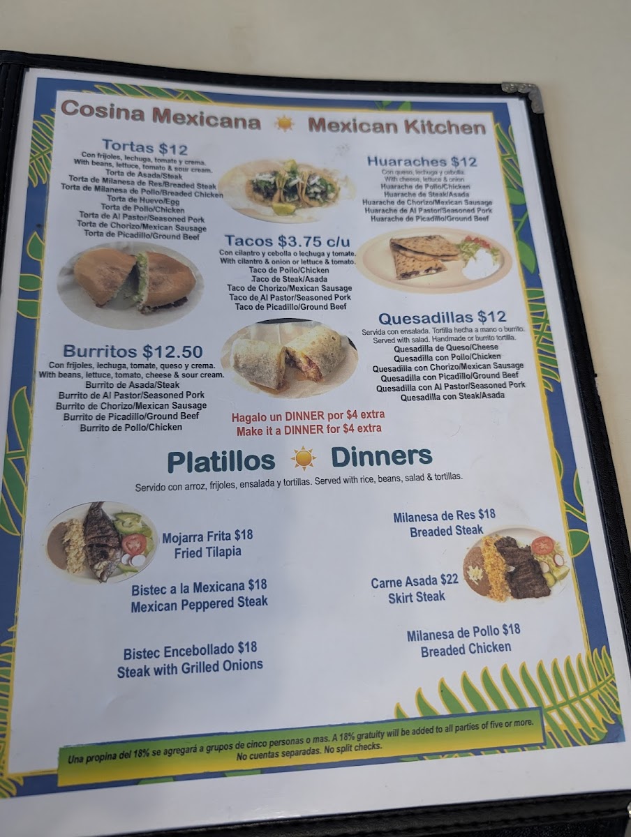 Pupusería Rinconcito Hispano Menu - Image 6